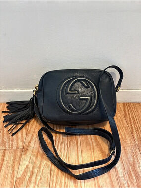 Gucci Soho Disco Bag Black Leather Crossbody